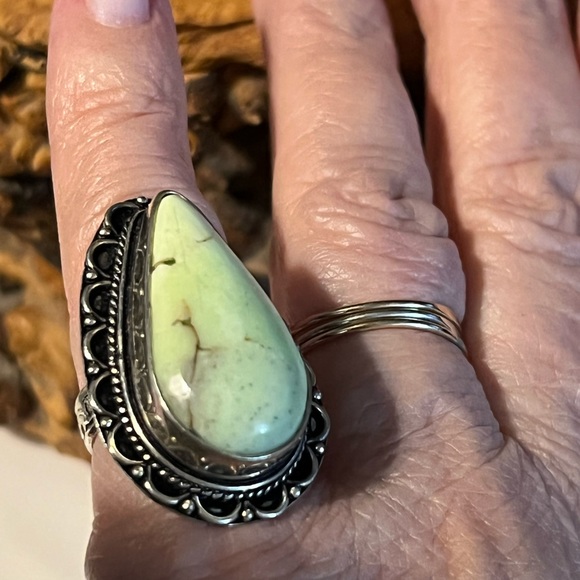 Variscite silver ring - Picture 7 of 11